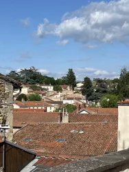 Toits de BILLOM de la fenêtre de l'escalier au 3ème étage Perle de Lune